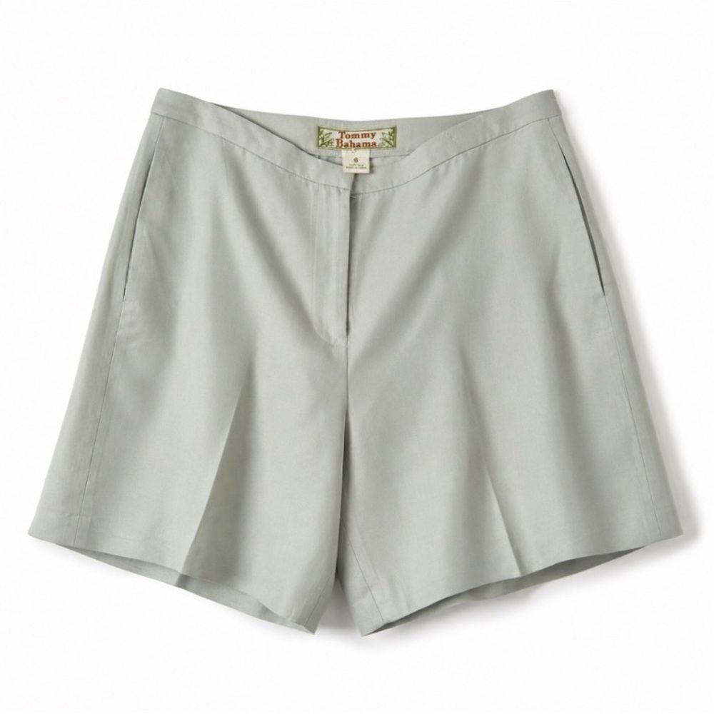 Tommy Bahama 100% Silk Sage Green Tailored Dress
Shorts Sz 6 resort vacation
